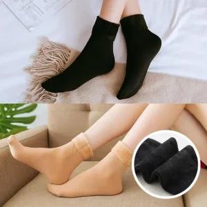 [라일리여성의류] Rly 겨울 융털양말 여성 방한양말 두껍고 따뜻한 중목