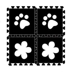 [MELK61MR_52GO]디케이 유아용 꽃발바닥 퍼즐매트(블랙)