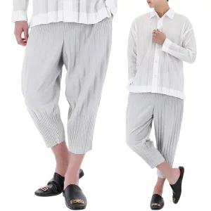 25SS 이세이미야케 옴므 플리세 플리츠 크롭 팬츠 HP56 JF553 11