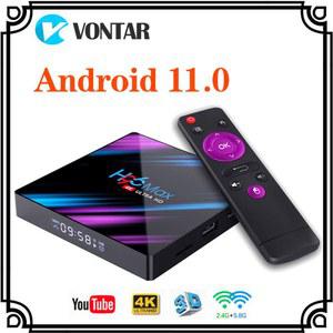 알루미늄탑박스 듀얼 와이파이 스마트 TV 박스 셋톱 안드로이드 11 4G 64GB 유튜브 4K 미디어 플레이어 H96MAX TVBOX 2G 16G H96 MAX RK3318