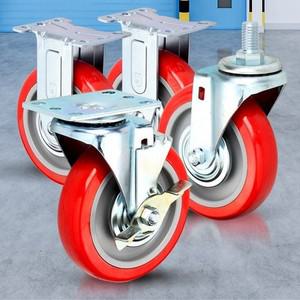 경량용 5 PVC 바퀴케스터 산업용 중량용 우레탄 소형 바퀴 우레탄바퀴 수레바퀴 바퀴캐스터