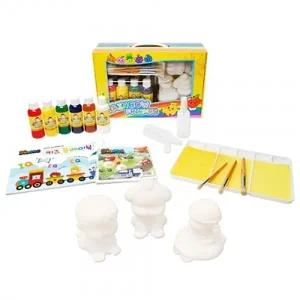 키즈맘아트 컬러링 토이 세트 레인보우 컬러링프렌즈 스페셜에디션 V2 (곰인형 베이비 퍼피 비행기) 키즈