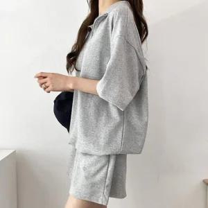 [피커]아노락 반팔 세트 홈웨어세트 여름 셋업 데일리룩