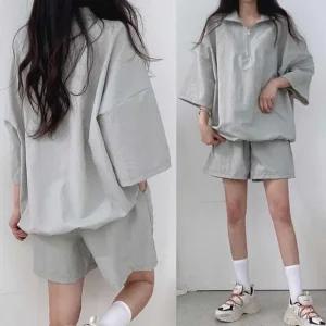 [피커]짐웨어 아노락 여성츄리닝세트 트레이닝 반팔 세트