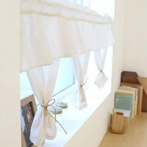 바란스커튼 내츄럴 프릴 미니 바란스 오트밀 1P 선반 가리개 커튼