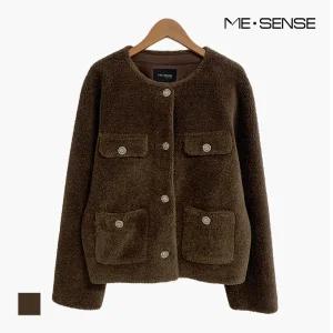 [미센스][미센스] 라운드넥 에코퍼 자켓_MB4ZFUM203Z