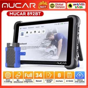 자동차진단기 게이지 스캐너 MUCAR 892BT 전문 진단 CANFD DOIP ECU 코딩 35가지 리셋 OBD2 VS 689BT