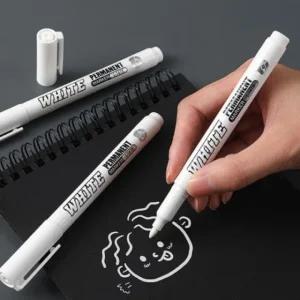 지워지지않는 화이트색 유성 마커펜 1P 각종 꾸미기
