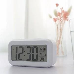인테리어 스마트 알람 시계 탁상 디지털 알람 시계 무소음 온도계