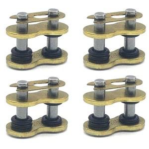 MOXRUQ 4 PCS 모터사이클 520HV 체인 마스터 링크, DID520HV 오일 씰 오링과 커넥팅 더트 바이크 ATV와 호환되는 링크 헤비 듀티(골드)