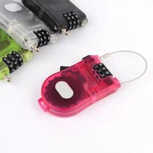 와이어 긴 번호 잠금장치 다이얼 휴대용 자물쇠 다이얼자물쇠 비밀번호 보조키 잠금