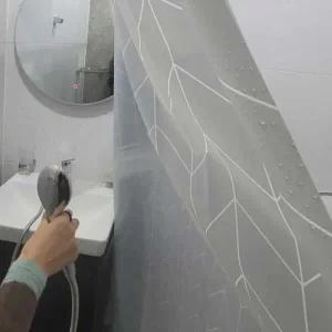 [골드스마일]방수 샤워커튼 그레이 150x180 욕실 커튼 욕실용