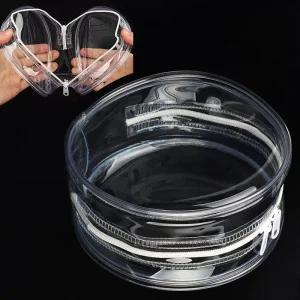 [피커]파우치 미니 원형 화장품 휴대용 PVC