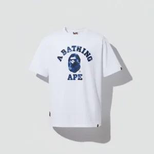 베이프 컬러 카모 콜리지 티셔츠 M) WHITENAVY