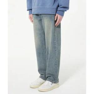 VIVASTUDIO STRAIGHT DENIM PANTS [BLUE]