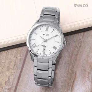 알바 AS9387X1 사파이어 클래식 로마 데일리 정장 남자 메탈 시계 d