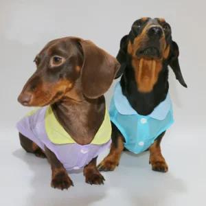 슬리브 훈트 개를 위한 위너 소프트 조끼 코트 티셔츠 냉각 반려동물용품 통기성 오소리