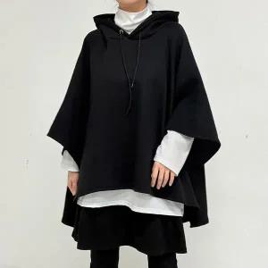 [아이우먼] 박시망토레터링후드티 RAV807M512 빅사이즈_P413042395