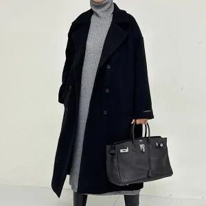 [아이우먼] 오버핏핸드라벨코트 RAV809M512 빅사이즈_P413042398