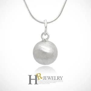 [호림쥬얼리]실버92.5정.품)심플)예쁜(HR)실버 10mm 볼 목걸이