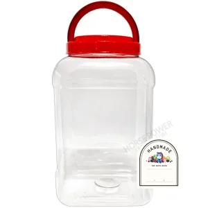 사각 6리터 대광구 페트 투명용기 과실주 담금통