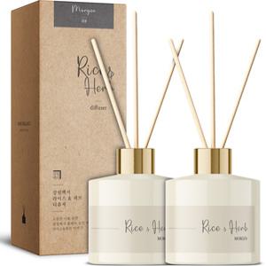 살림백서 라이스&허브 디퓨저 200ml X 2개 10종향 실내 방향제 대용량 인테리어 퍼퓸