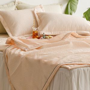 포르피 시어서커 홑이불 시원한 여름 이불 누빔 패드 베개 커버