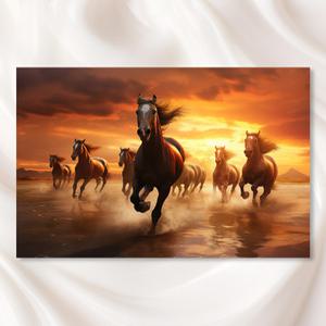 야생마 말그림 출세운 승진운 합격기원 풍수지리 동물 그림 거실 캔버스 대형 액자 인테리어