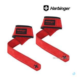 하빈져 헬스 스트랩 패디드 레더 리프팅 손목 레드