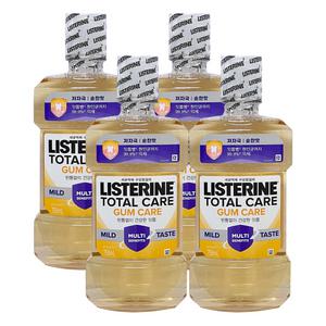 리스테린 토탈케어 검케어 마일드 750ml 4개 / 가글 구강청결제