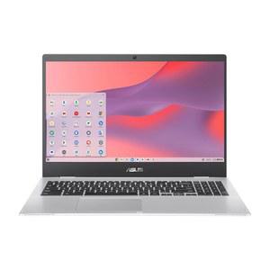ASUS 크롬북 CX1 15.6인치 FHD 나노엣지 디스플레이 인텔 셀러론 N4500 프로세서 64GB eMMC 스토리지 8GB RAM 크롬OS 투명 실버 CX1500CKA-AS84F