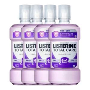 리스테린 토탈케어 마일드 750ml 4개