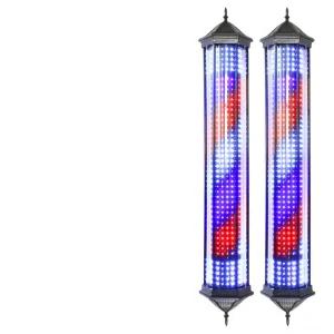 미용실싸인볼 벽걸이형 레트로 헤어 살롱 방수 랜턴 블랙 사인볼 (105CM) - 3색