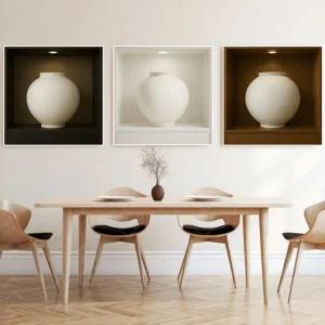 돈들어오는 다복 달항아리 그림 대형 캔버스 풍수 액자