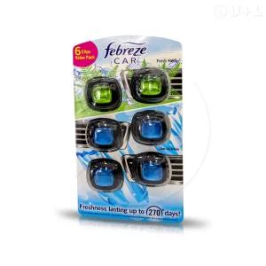 페브리즈 차량용 방향제 클립 2.2ml 6개(맑은하늘4, 허브향2) 코스트코