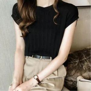 [피커]민소매 나시 여자민소매 니트 캡소매 시원한 티 5색