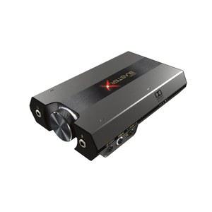 사운드 BlasterX G6 고해상도 130dB 32bit/384kHz 게이밍 DAC, 외장 USB 카드(Xamp 헤드폰 앰프 포함), 돌비 디지털, PS4, Xbox One용 7.1 가상 서라운드 사운드, 사이드톤/스피커 컨트롤