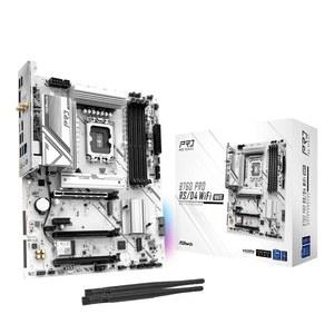 ASRock B760 Pro RSD4 WiFi 화이트 ATX 마더보드 | 14세대/13세대/12세대 인텔 지원 DDR4 5333+ (OC) 6E 2.5G LAN 디자인 사전 설치된 I/O 쉴드
