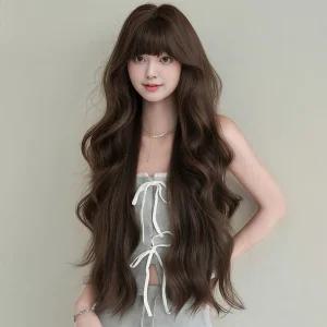 키라비 가발 여성 통가발 모란디 딥미엘 웨이브 88cm KPE0518