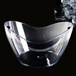 [셀러에이드]손잡이아이스버킷 쿨링아이스버킷 투명 8L 손잡이 양주얼음통