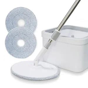 고품질 길이조절 핸드스핀 청소기 1P 회전 바닥 청소 물걸레 (WFFWP76)