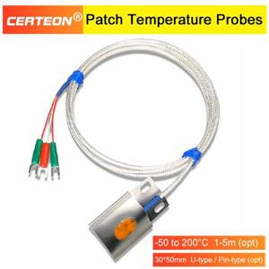 PT100 표면 온도 센서 파이프  실린더용 플래티넘 저항 고정밀 곡선형 디자인 산업용 와이어 연결