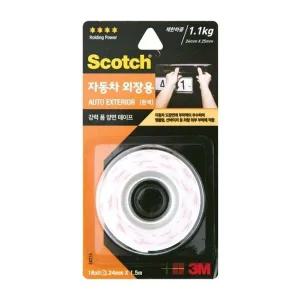 [3M]고품질 3M 강력 폼 양면테이프 차량외장용 EX215 24mm x 1.5m 범퍼 가드...