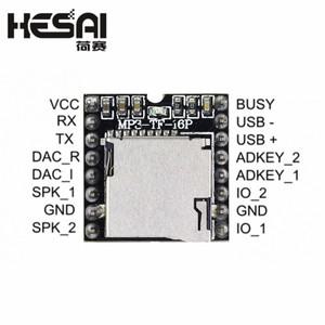 미니 소형 MP3 플레이어 모듈 단순화된 출력 스피커 MP3-TF-16P TF 마이크로 SD 카드 아두이노용 U 디스크