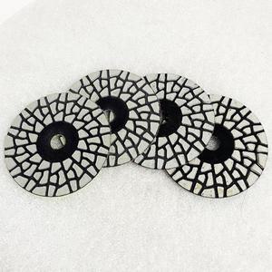 4단계 화강암 대리석 용 인치 100mm 건식 연마 패드 소결 석재 슈퍼 샤프 벽 다이아몬드 샌딩 디스크