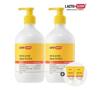 락토덤 피부에 유익한 생보습 로션 500ml 2개+로션 28ml 2개 증정