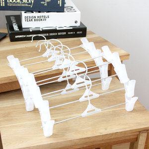 가쯔 화이트 집게바지걸이 20개