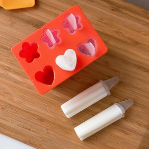 실리콘 미니 아이스크림 틀 아이스 몰드 트레이 만들기