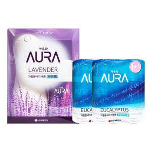 아우라 방향제 자동분사기X 1개 리필 유칼립 2입X 2개
