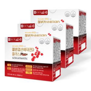 종근당 철분 엽산 비타민D 플러스 60캡슐 3개 / 6개월분 임신 임산부 임신전 산모 출산후